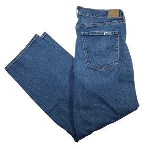 American Eagle Super High Rise Baggy Straight Jeans Womens 14 (Fits 33x30)